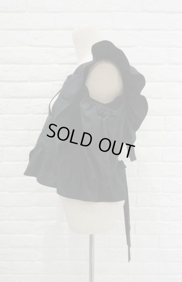 画像2: SIIILON pure apron dress black (2)