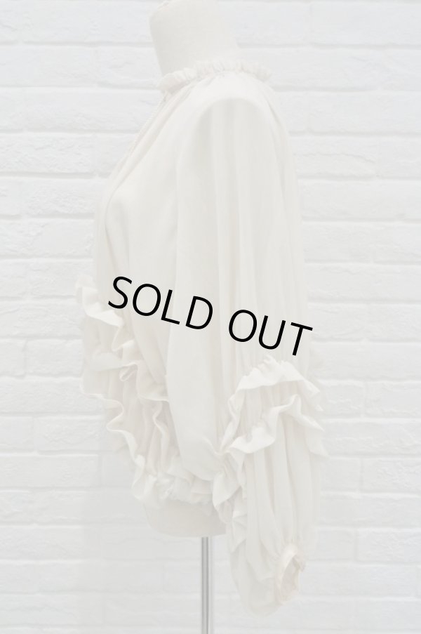 画像2: sowa  (ソーワ) viola ciffon blouse ivory (2)
