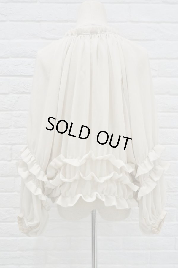 画像3: sowa  (ソーワ) viola ciffon blouse ivory (3)