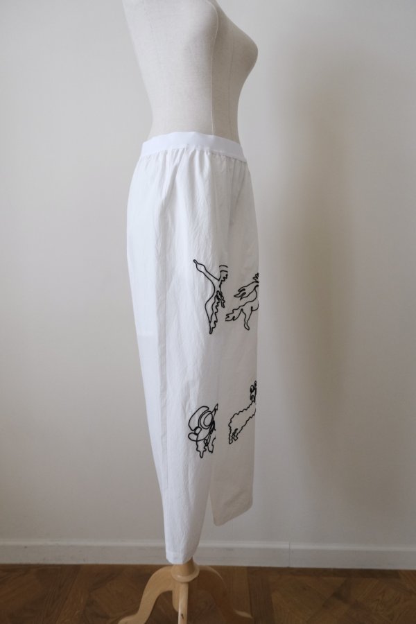 画像2: JUN OKAMOTO 星になりたい人のためのパンツ　white M (2)