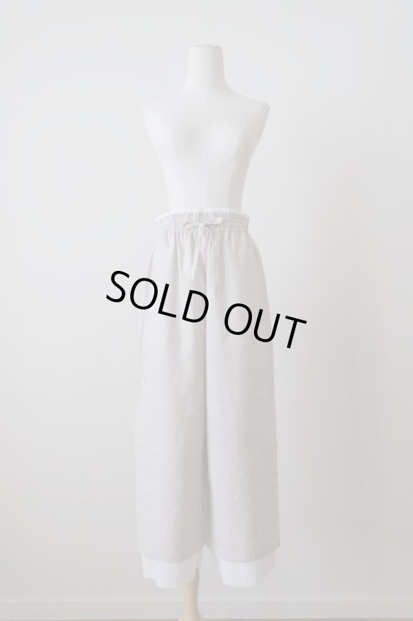 画像1: MARU TO (マルト）80's Linen Layer Pants　 (1)