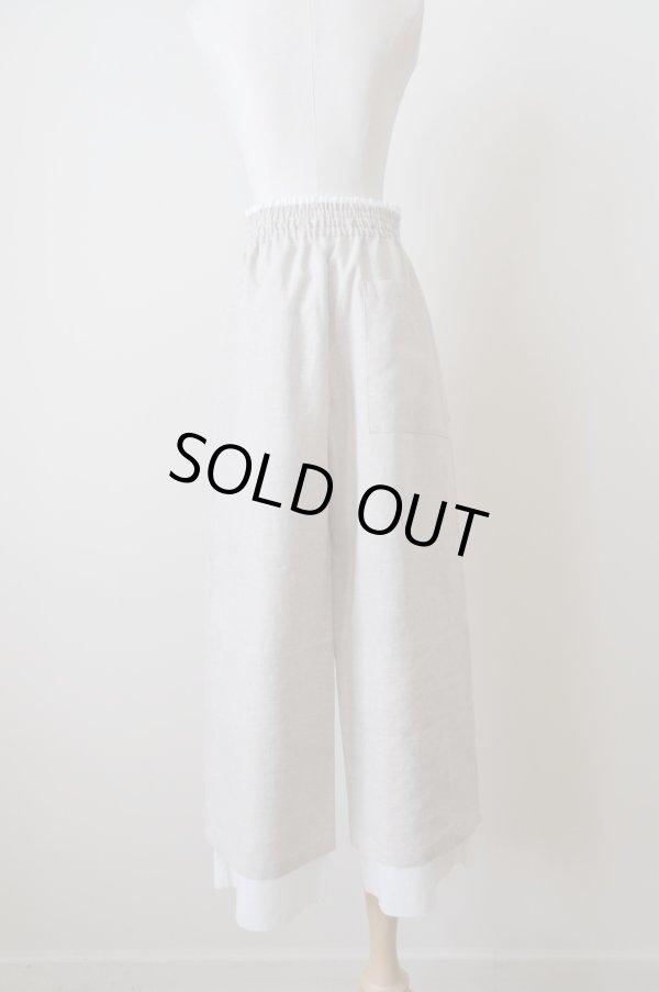 画像2: MARU TO (マルト）80's Linen Layer Pants　 (2)