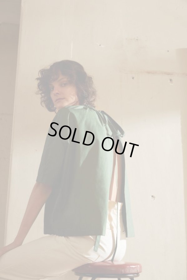 画像5: KLOKE (クローク）PHASE TIE NECK TOP green (5)