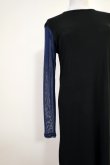 画像3: NON TOKYO BI COLOR SHEER ONE-PIECE BLACK x NAVY (3)