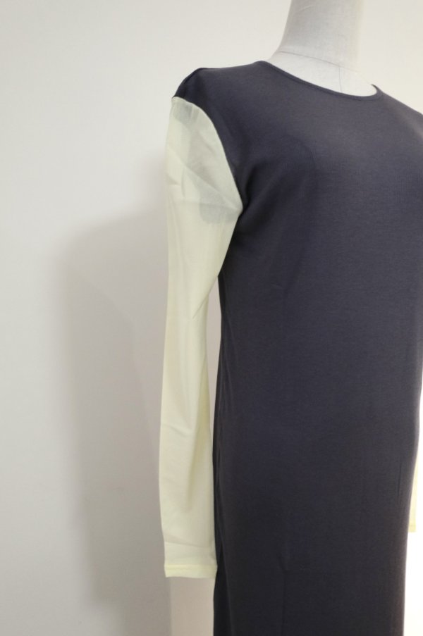 画像3: NON TOKYO BI COLOR SHEER ONE-PIECE GRAY x YELLOW (3)