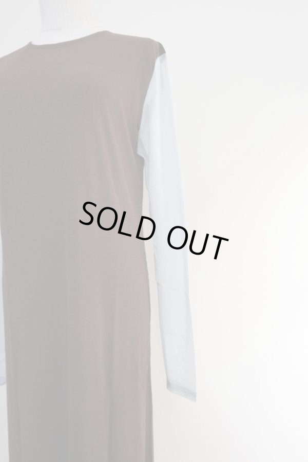 画像3: NON TOKYO BI COLOR SHEER ONE-PIECE BROWN x M.GREEN (3)