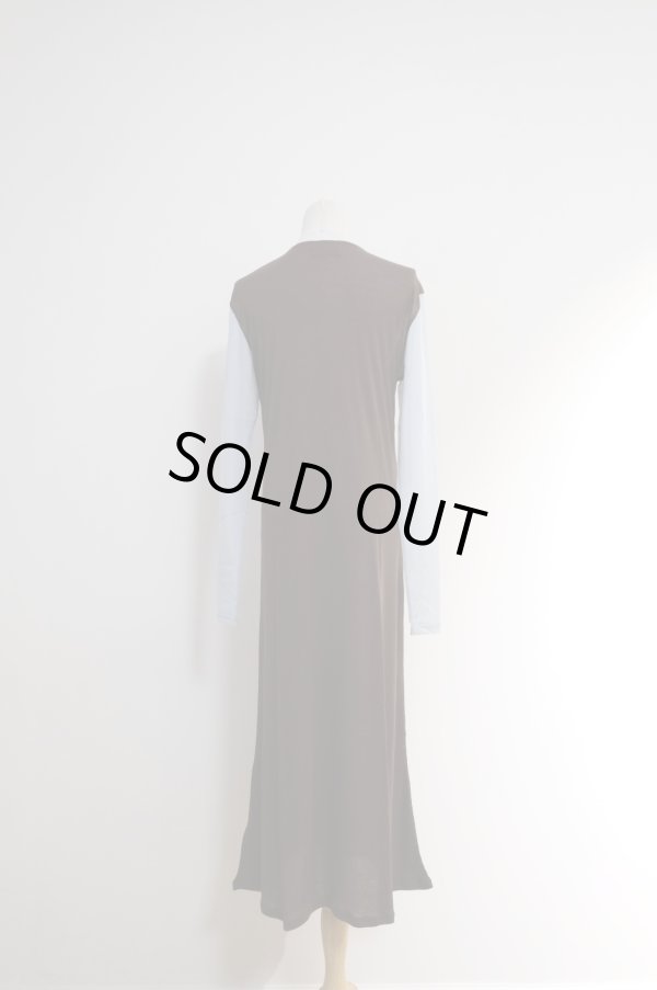 画像2: NON TOKYO BI COLOR SHEER ONE-PIECE BROWN x M.GREEN (2)