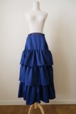 画像1: NON TOKYO JERSEY TIERED SKIRT blue (1)