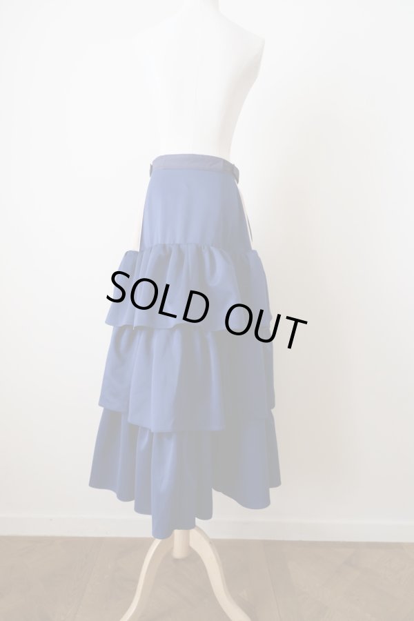 画像3: NON TOKYO JERSEY TIERED SKIRT blue (3)
