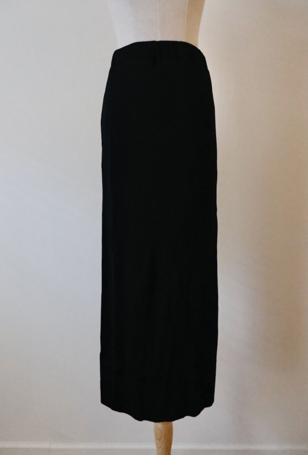 画像1: NON TOKYO PRINT RIB SKIRT black (1)