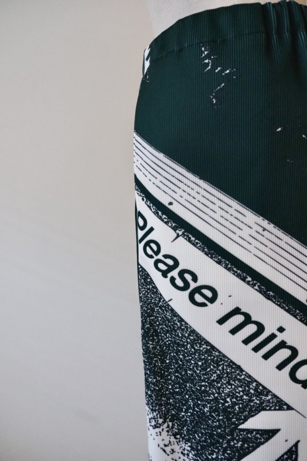 画像4: NON TOKYO PRINT RIB SKIRT green (4)