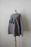 画像1: STOF (ストフ）Predecessor L/S Tee  charcoal (1)