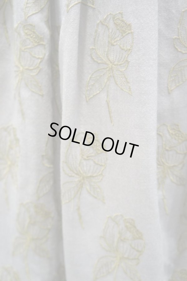 画像5: stastny su (シュチャストニースー）esper バラ刺繍スカート グレー (5)