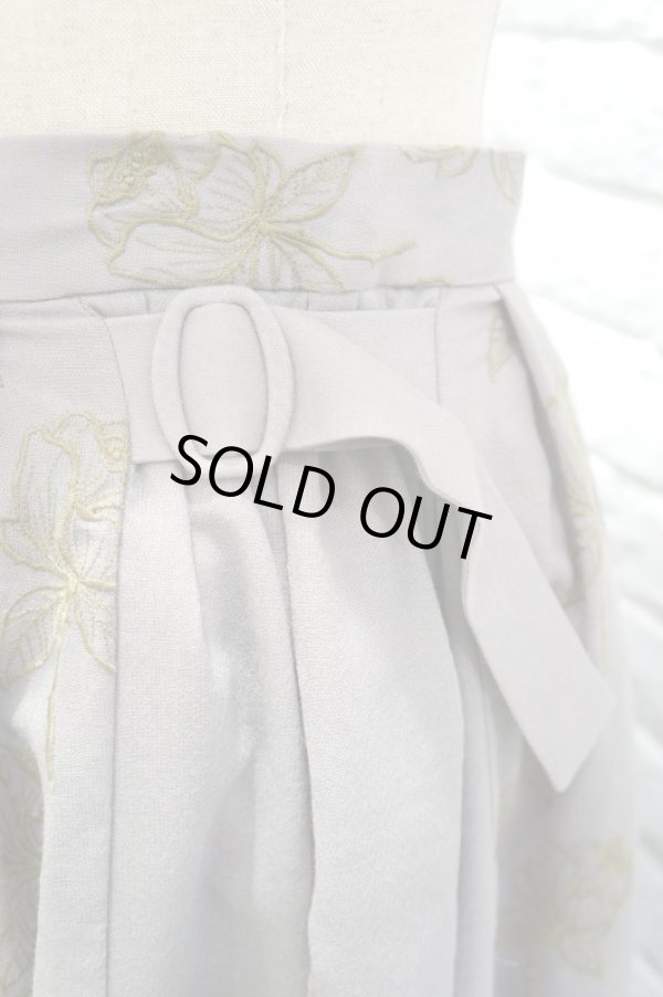 画像4: stastny su (シュチャストニースー）esper バラ刺繍スカート グレー (4)