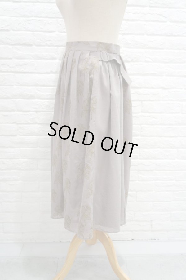 画像3: stastny su (シュチャストニースー）esper バラ刺繍スカート グレー (3)