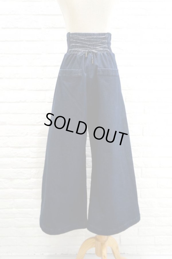 画像3: bedsidedrama (ベッドサイドドラマ) コルセットワイドジーンズ　INDIGO (3)