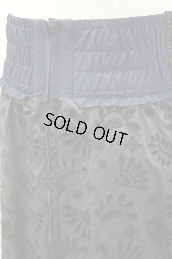 画像4: LOKITHO  (ロキト）刺繍ペンシルスカート　navy (4)