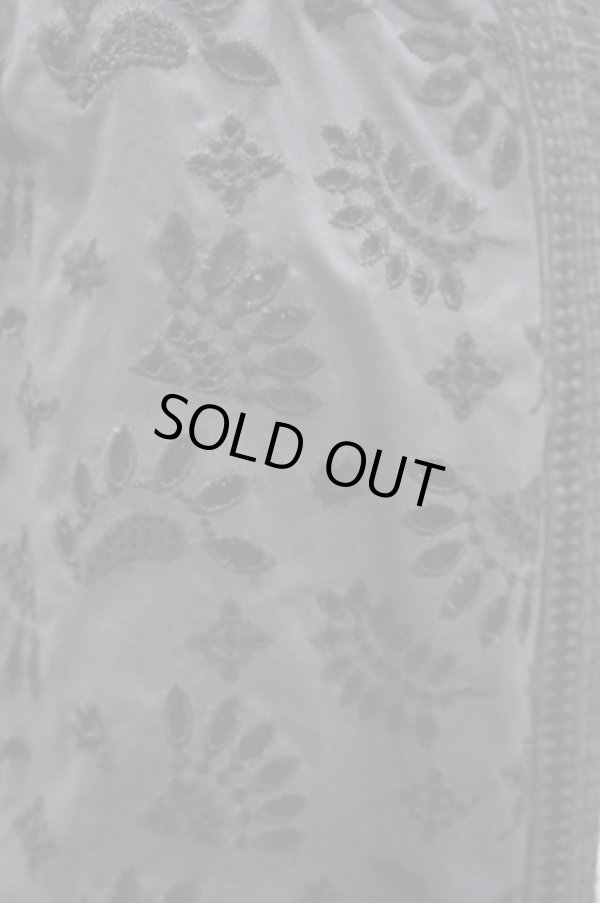 画像5: LOKITHO  (ロキト）刺繍ペンシルスカート　navy (5)