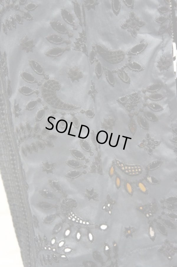 画像7: LOKITHO  (ロキト）刺繍ペンシルスカート　navy (7)