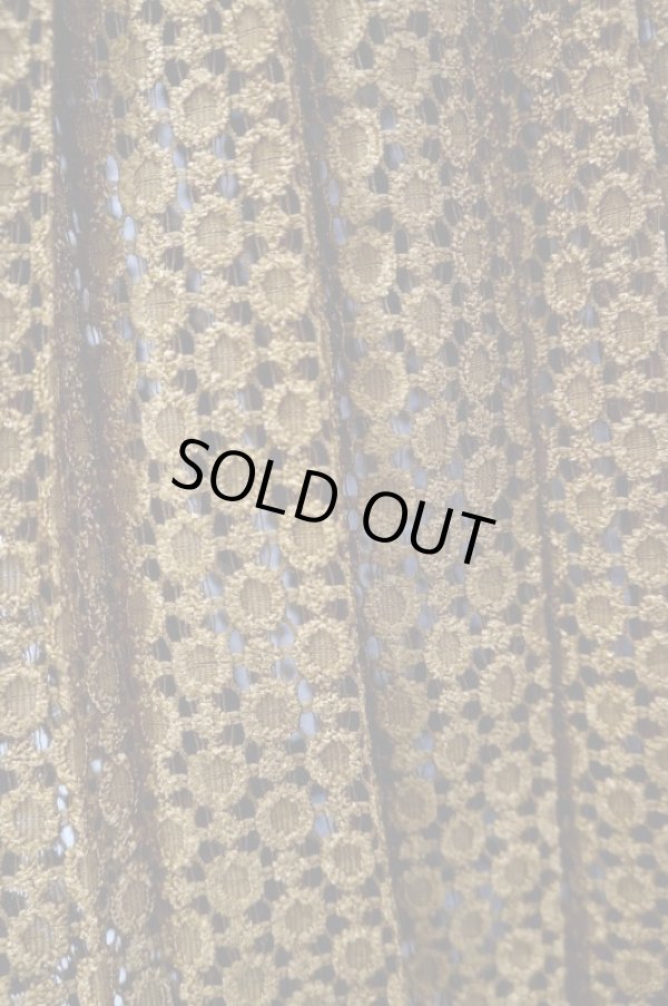 画像2: NON TOKYO（ノントーキョー） プリーツレーススカート　mustard (2)