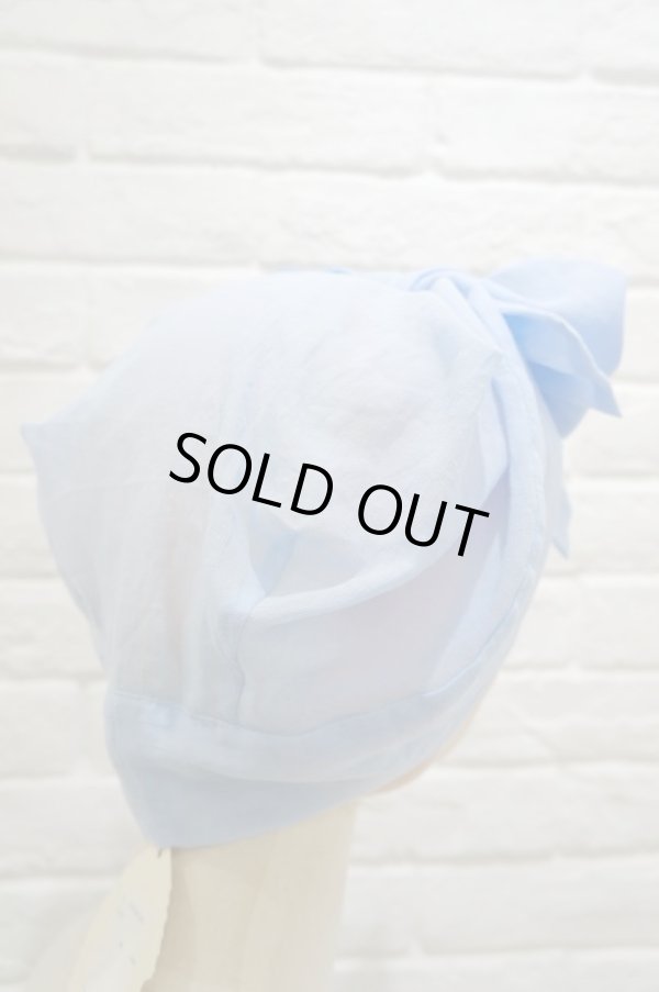 画像3: cikolata (チコラータ) 綿シフォンへアターバン　blue (3)