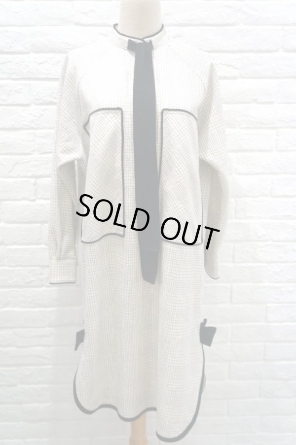 画像2: Drowse and yet... (ドラウズアンドイェット) ボウリボンワンピース チェック (2)