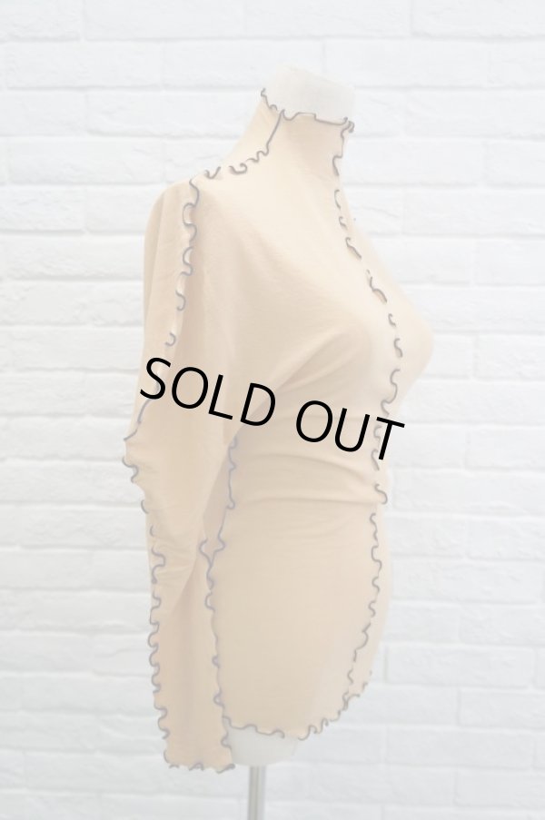 画像4: DECO depuis 1985 (デコ ドゥピュイイチキューハチゴー) CENTER SEEM TOPS beige (4)