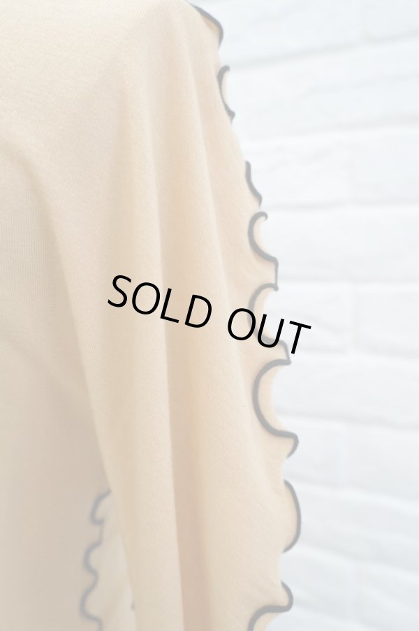 画像6: DECO depuis 1985 (デコ ドゥピュイイチキューハチゴー) CENTER SEEM TOPS beige (6)