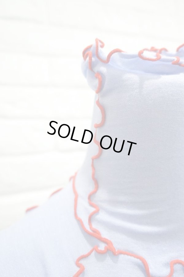 画像2: DECO depuis 1985 (デコ ドゥピュイイチキューハチゴー) TURTRE NECK TOPS BLUE (2)