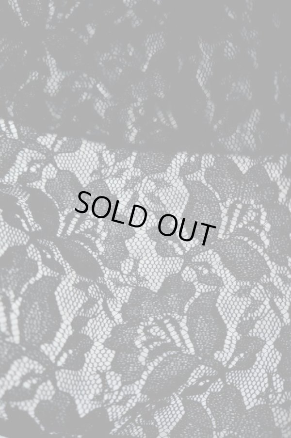 画像4: LOKITHO (ロキト) FLOCKEY LACE GYATHRED SKIRT navy (4)