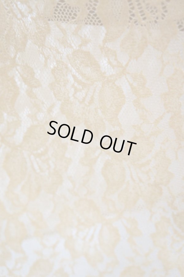 画像4: LOKITHO （ロキト）　FLOCKEY LACE GYATHRED SKIRT beige (4)