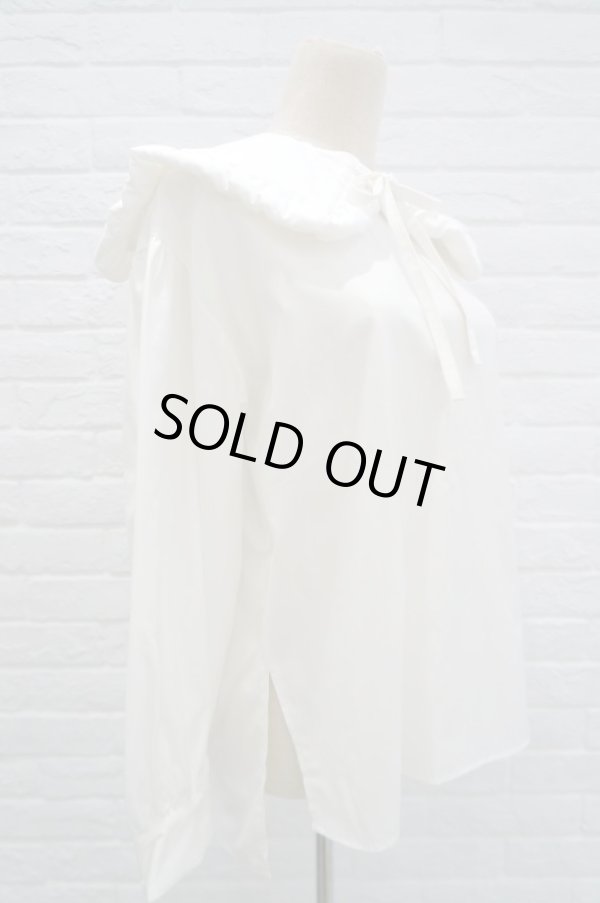 画像2: liroto (リロト) 襟付きブラウス white (2)