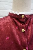 画像5: DECO depuis 1985 (デコ ドゥピュイイチキューハチゴー) Flower pt velvet tops azuki (5)