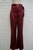 画像1: DECO depuis 1985 (デコ ドゥピュイイチキューハチゴー) flower pt velvet pants (1)