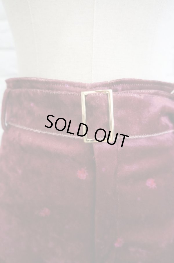 画像4: DECO depuis 1985 (デコ ドゥピュイイチキューハチゴー) flower pt velvet pants (4)