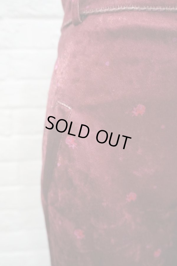 画像5: DECO depuis 1985 (デコ ドゥピュイイチキューハチゴー) flower pt velvet pants (5)