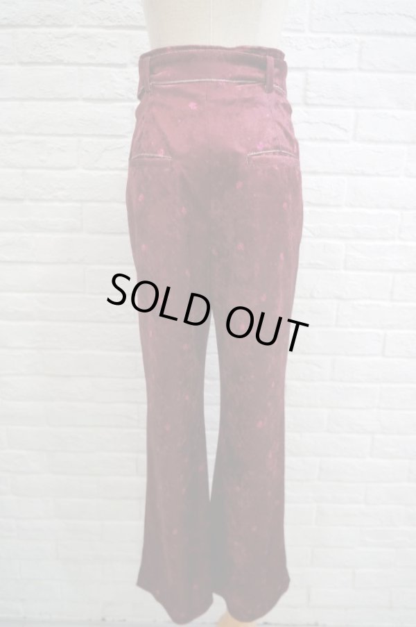 画像3: DECO depuis 1985 (デコ ドゥピュイイチキューハチゴー) flower pt velvet pants (3)