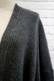 画像6: YuumiARIA WOOL RIB CARDIGAN  grey (6)