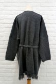 画像3: YuumiARIA WOOL RIB CARDIGAN  grey (3)