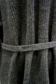 画像4: YuumiARIA WOOL RIB CARDIGAN  grey (4)