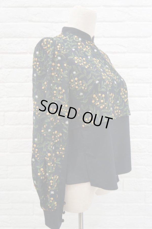 画像5: LOKITHO (ロキト) EMBROIDERY combi tops yellow (5)