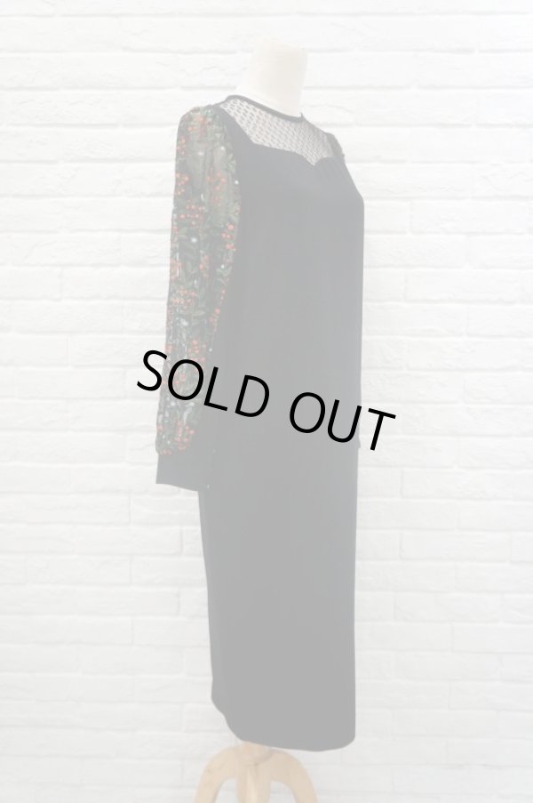 画像2: LOKITHO （ロキト）　EMBROIDERY SLEEVE DRESS red (2)