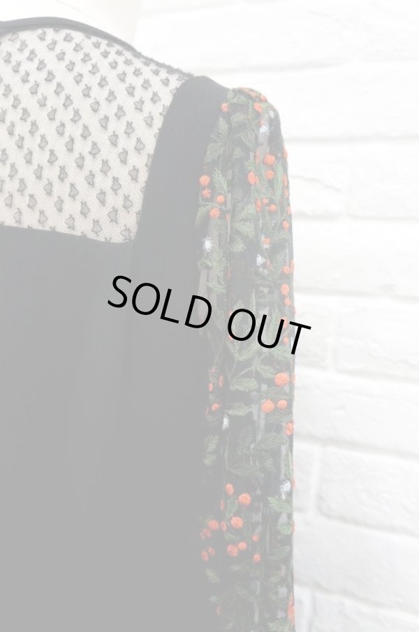 画像8: LOKITHO （ロキト）　EMBROIDERY SLEEVE DRESS red (8)