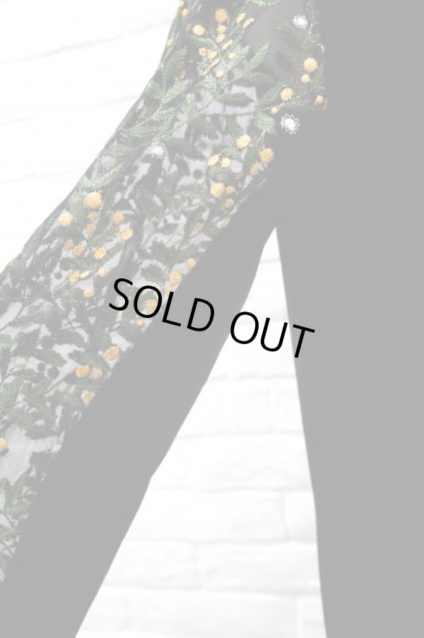 画像5: LOKITHO (ロキト) EMBROIDERY SLEEVE DRESS yellow (5)