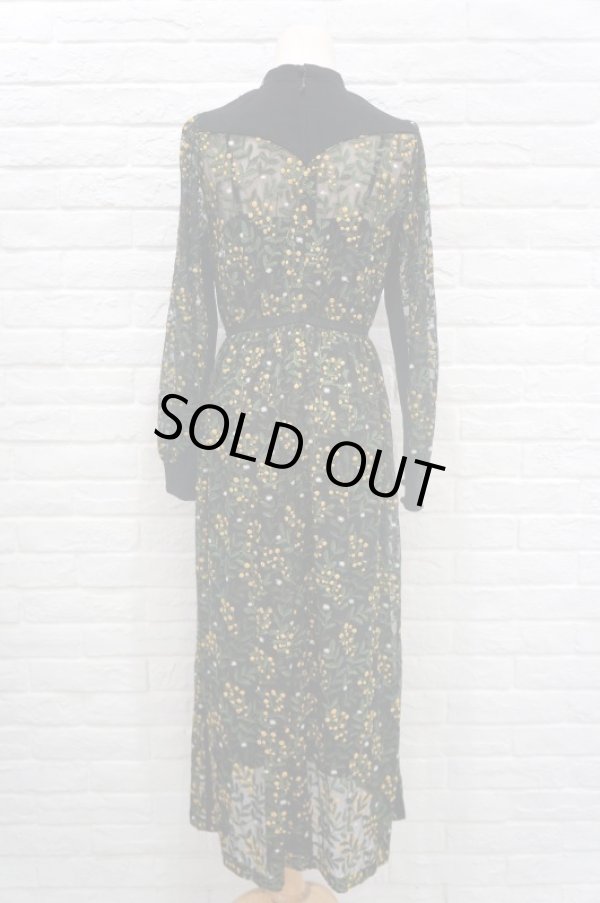 画像4: LOKITHO （ロキト）　EMBROIDERY FLARED DRESS ミモザ 刺繍ワンピース  yellow (4)