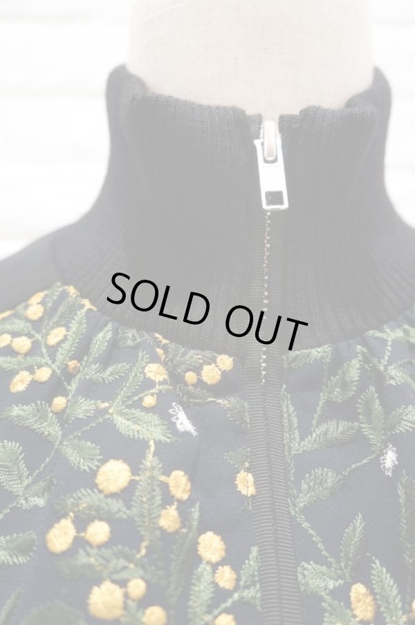 画像3: LOKITHO (ロキト) EMBROIDERY COMBI BLOUSON yellow (3)