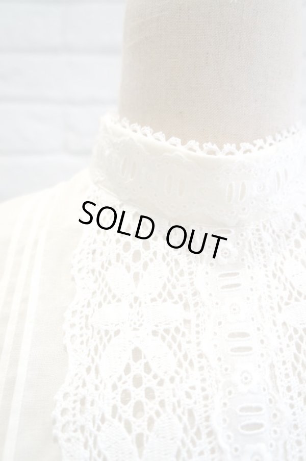 画像6: Drowse and yet... (ドラウズアンドイェット) ソフトボイルのトーションレースチュニック off white (6)