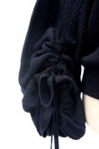 画像4: LOKITHO （ロキト） BIG SLEEVE HIGH NECK KNIT navy (4)