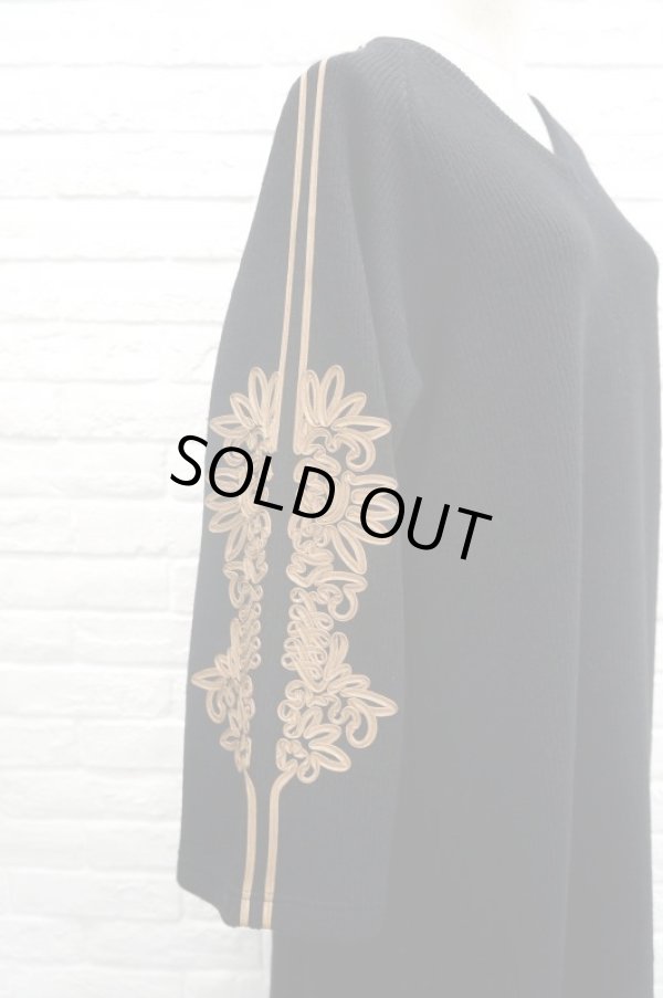 画像4: LOKITHO （ロキト）　CORD EMBROIDRED KNIT DRESS (4)