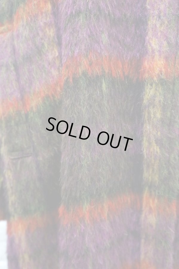 画像7: STOF (ストフ） バグチェックシャギーコート PURPLE (7)